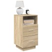 Mesitas de noche 2 uds con 2 cajones roble sonoma 36x36x68 cm