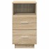 Mesitas de noche 2 uds con 2 cajones roble sonoma 36x36x68