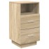 Mesitas de noche 2 uds con 2 cajones roble sonoma 36x36x68