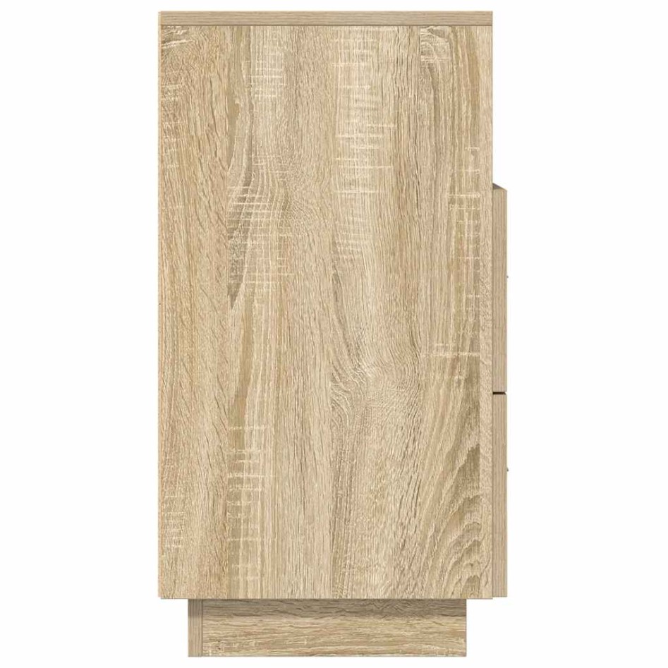 Mesitas de noche 2 uds con 2 cajones roble sonoma 36x36x68