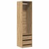 Armario de madera de ingeniería roble artesanal 50x50x200