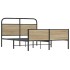 Estructura de cama sin colchón 140x200 cm madera roble