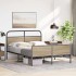 Estructura de cama sin colchón 140x200 cm madera roble