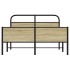 Estructura de cama sin colchón 120x190 cm madera roble