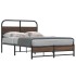 Estructura de cama sin colchón 140x200 cm madera marrón