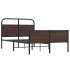 Estructura de cama sin colchón 120x190 cm madera marrón