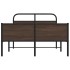 Estructura de cama sin colchón 120x190 cm madera marrón