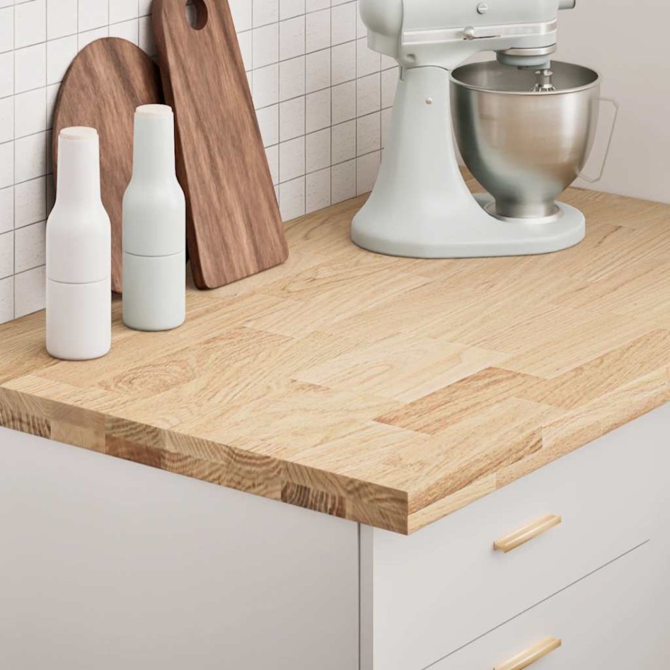 Encimera de cocina rectangular madera maciza