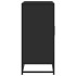 Aparador de madera de ingeniería y metal negro 68x35x76