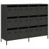 Aparador de acero laminado en frío negro 135x39x103,5