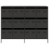 Aparador de acero laminado en frío negro 135x39x103,5