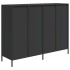 Aparador de acero laminado en frío negro 135x39x103,5