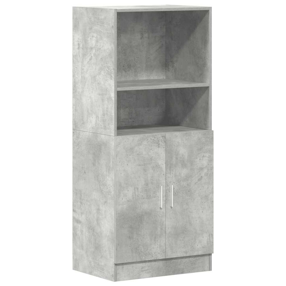 Set de muebles de cocina 2 pzas madera ingeniería gris