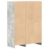 Set de muebles de cocina 2 pzas madera ingeniería gris