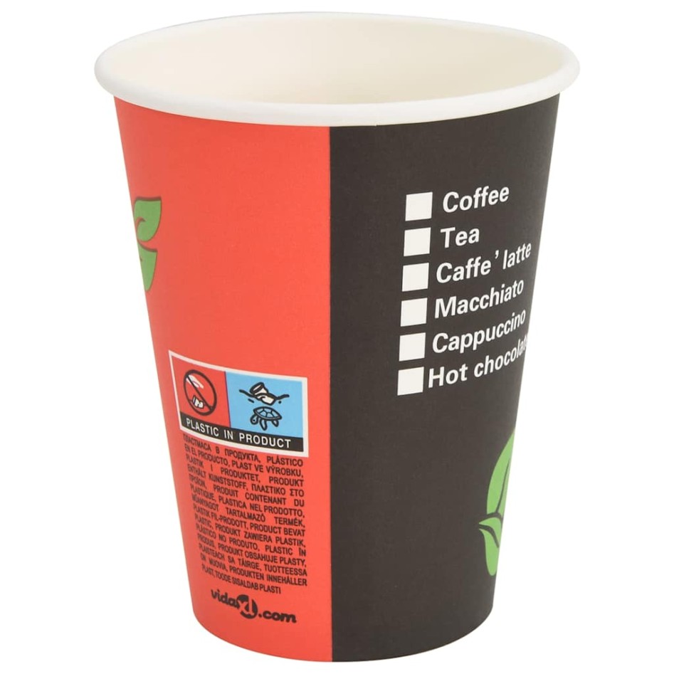 Vasos de café de papel con tapa 1000 uds 4oz