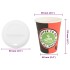 Vasos de café de papel con tapa 1000 uds 4oz