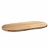 Tablero de mesa ovalado madera maciza de roble 120x60x4