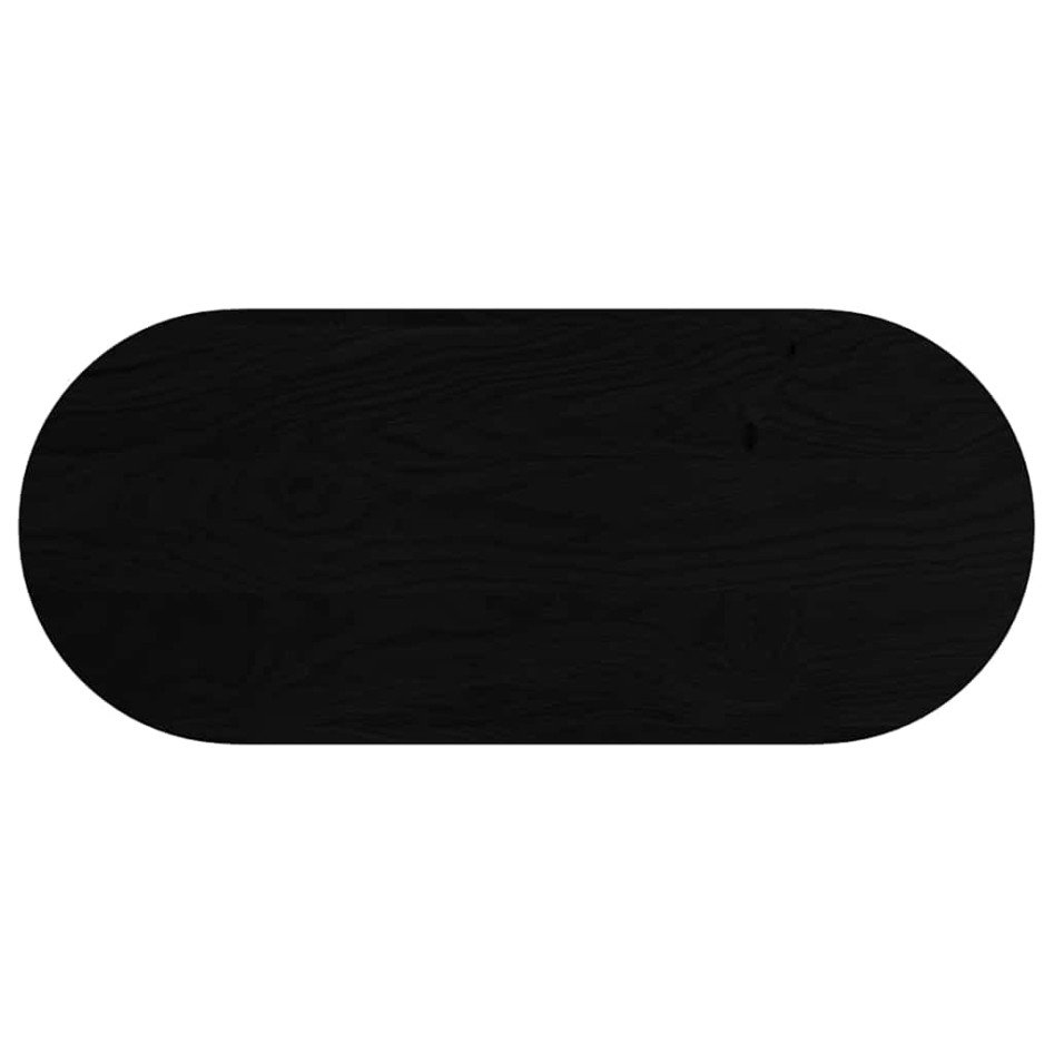 Tablero de mesa ovalado madera maciza de roble 140x60x4