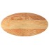 Tablero de mesa ovalado madera maciza de roble 100x50x4