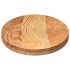Tablero de mesa ovalado madera maciza de roble 100x50x4