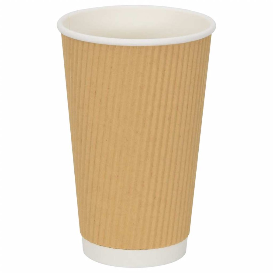 Vasos de café de papel con tapa 1000 uds 16oz
