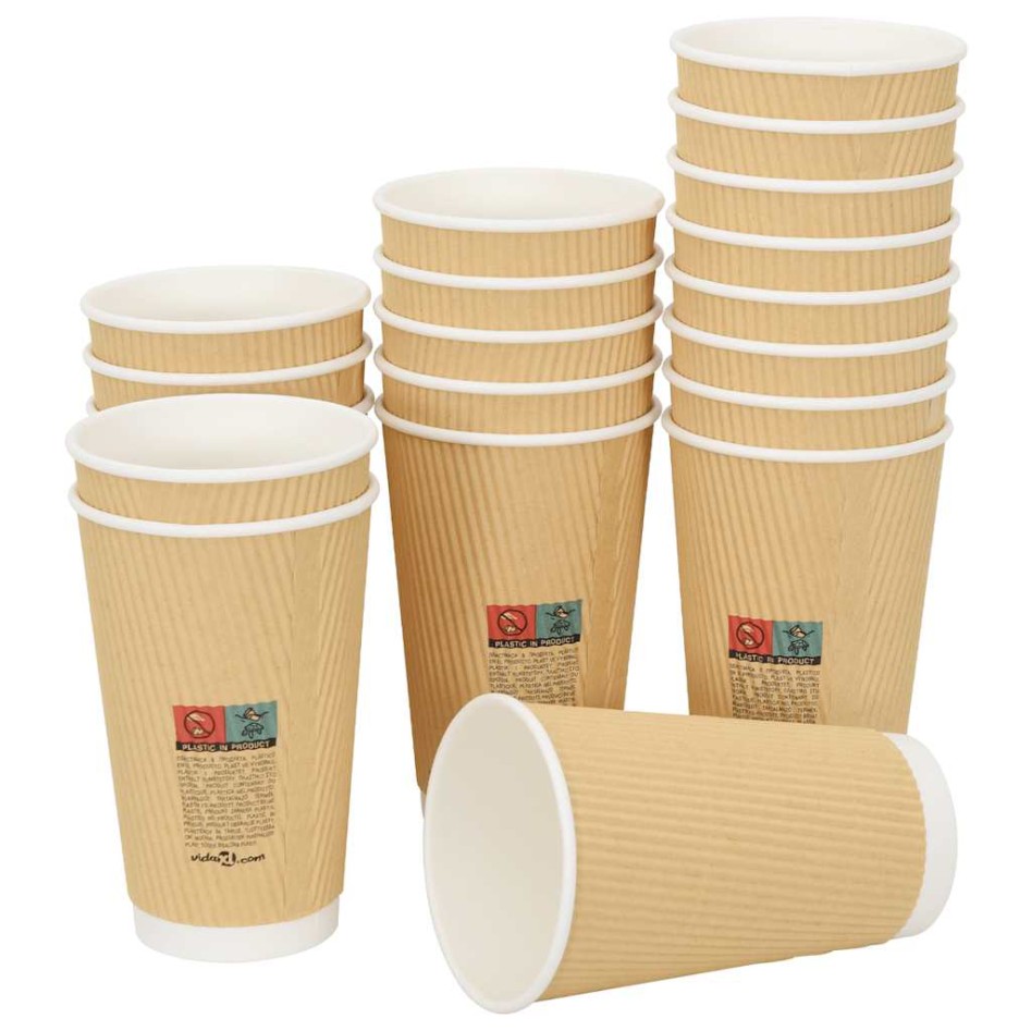 Vasos de café de papel con tapa 1000 uds 16oz