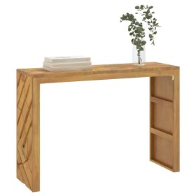 Mesa consola madera maciza de teca 110x35x75