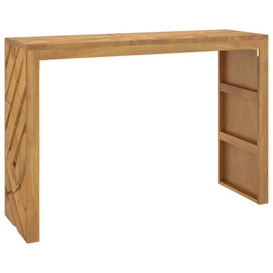 Mesa consola madera maciza de teca 110x35x75