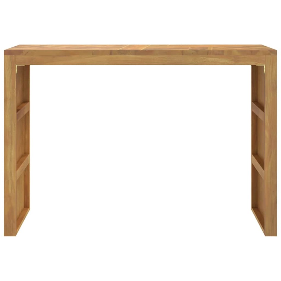 Mesa consola madera maciza de teca 110x35x75