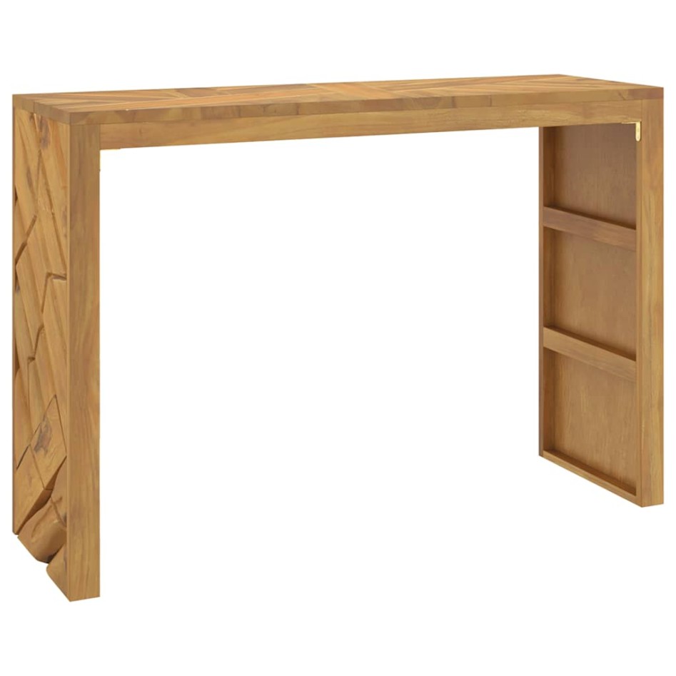 Mesa consola madera maciza de teca 110x35x75