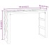 Mesa consola madera maciza de teca 110x35x75