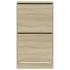Mueble zapatero 2 cajones abatibles roble Sonoma 60x42x108
