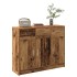 Aparador de madera de ingeniería envejecida 91x28x75