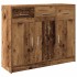 Aparador de madera de ingeniería envejecida 91x28x75