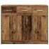 Aparador de madera de ingeniería envejecida 91x28x75