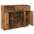 Aparador de madera de ingeniería envejecida 91x28x75