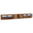 Mueble TV luces LED madera ingeniería envejecida 300x35x40