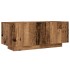 Mueble TV luces LED madera ingeniería envejecida 300x35x40