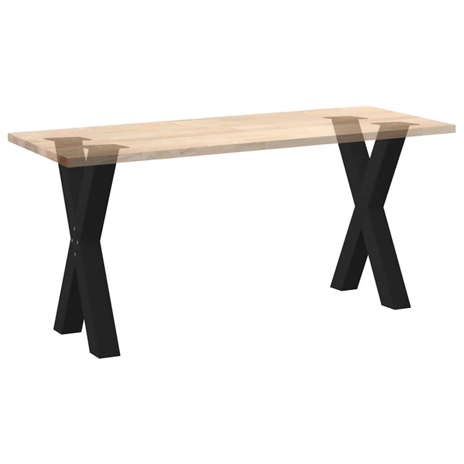 Patas para mesa de comedor en forma de X 2 uds acero