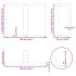 Patas mesa comedor forma T 2uds acero natural 100x35x(72-73)