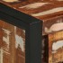 Mesitas de noche 2 uds multicolor madera maciza rugosa