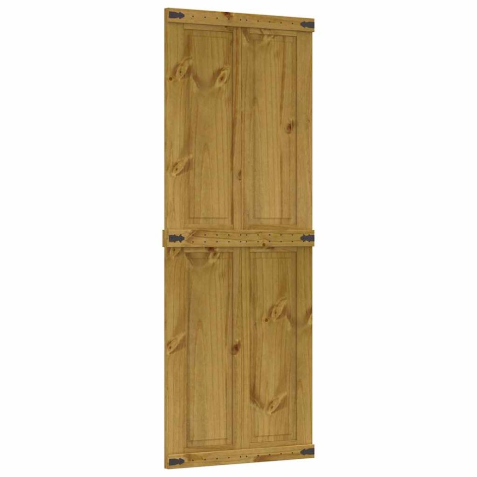 Puerta de granero CORONA madera maciza pino 80x210