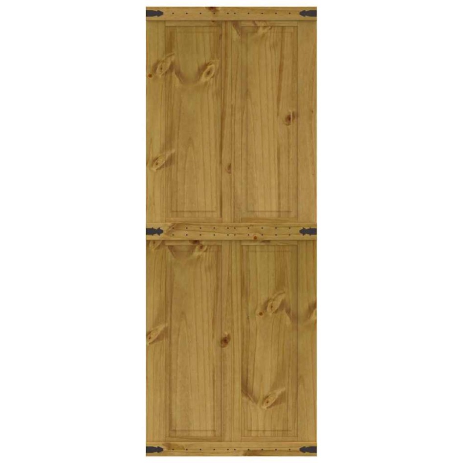 Puerta de granero CORONA madera maciza pino 80x210