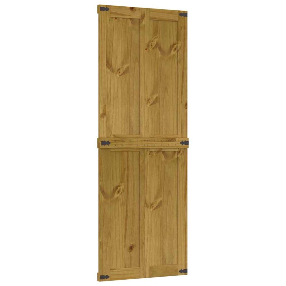 Puerta de granero CORONA madera maciza pino 80x210