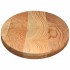 Tablero de mesa ovalado madera maciza de roble 140x60x4