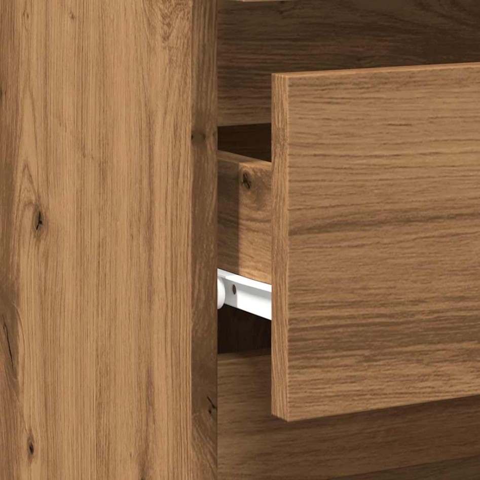 Mesitas noche 2uds madera ingeniería roble artisan