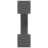 Patas para mesa comedor forma X 2uds antracita 50x(72-73)