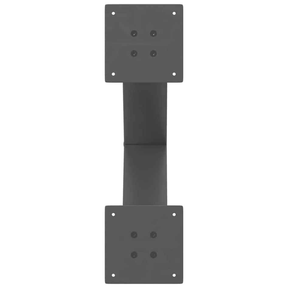 Patas para mesa comedor forma X 2uds antracita 50x(72-73)
