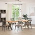 Patas para mesa comedor forma X 2uds acero natural