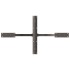 Pata mesa comedor forma araña natural 120x68x(72-73) cm